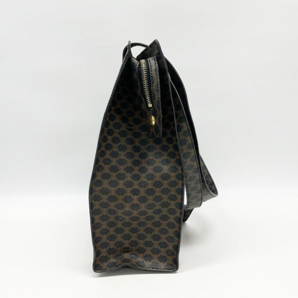 Celine Macadam Logo All Over Pattern Bag Black Br… - image 3